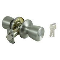 ProSource Stainless Steel Entry Knob, K3, KW1 Keyway, Grade 3 (TS600BRA4V)