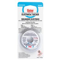 Oatey 53016 Rosin Core Solder, 1/4 lb, Solid, Silver, 361 to 460°F Melting Point