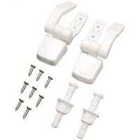 Plumb Pak Universal Plastic Toilet Seat Hinge, White (PP835-34)