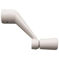 Prime-Line Crank Handle, 2-11/16" Projection, White, Zinc, Painted (H3713)