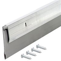 M-D 0 Door Sweep, Aluminum Flange, 36" L x 1/4" W, Vinyl Insert (Model 5389)