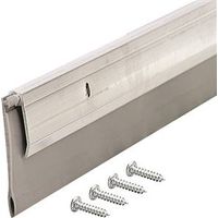M-D 05413 Door Sweep, 48 in L, Aluminum Flange, Vinyl Insert