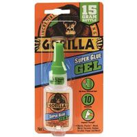 Gorilla 7600103 Super Glue, Straw/White Water, Liquid, Irritating, 15 g, Bottle