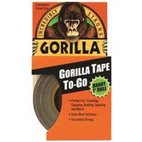 Gorilla 6100109 Duct Tape, 30 ft L, 1 in W, Black