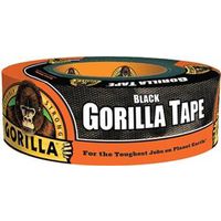 Gorilla 105629 Gorilla Tape, 30 yd L, 1.88 in W, Polyethylene Coated Cloth Backing, Black