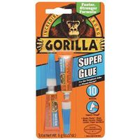 Gorilla 7800109 Super Glue, Straw/White Water, Liquid, Irritating, 3 g, Tube