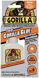 Gorilla All-Purpose Clear Glue, 1.75 oz Bottle