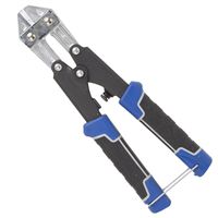 Vulcan JL-WD-01B Mini Bolt Cutter, 3 mm Cutting Capacity, 8 in OAL, Black/Blue Handle