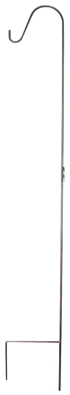 Landscapers Select GB-3090-1 Shepherd Hook, 12 in L, 84 in H, Steel, Hammer Tone Bronze, Matte, Hanging