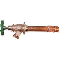 Arrowhead Brass Frost-Free Wall Hydrant, 8 in L, 1/2 x 3/4 in, FIP x MIP x Male Hose Thread, 125 psi