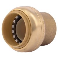 End Cap Push Fit Brass 1"