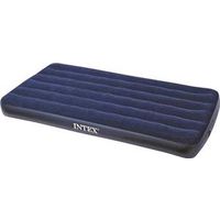Intex 68757 Downy Airbed Mattress, 75 in L, 39 in W, Twin, Vinyl, Blue 74x39x8.5