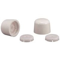 Plumb Pak PP835-30WHL Universal Round White Toilet Bolt Cap