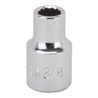 Vulcan MT6514715 Drive Socket, 3/8 in, 1/2 in Drive, 12-Point, Chrome Vanadium Steel