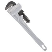 Vulcan JL40140 Pipe Wrench, 38 mm Jaw, 14 in L, Serrated Jaw, Aluminum, Powder-Coated