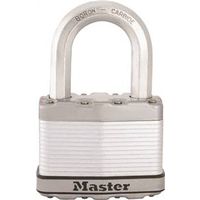 Master Lock Magnum Series Padlock, Keyed Different, 14/32" Shackle Diameter, 1-1/2" Height, Zinc