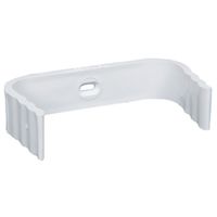 Amerimax M0634 Series Downspout Band, Vinyl, White, Wall Mounted