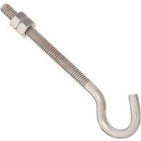 National Hardware 2163BC Series N221-713 Hook Bolt, 5/16 in Thread, 5 in L, Steel, Zinc