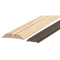 M-D Series Threshold with Seal, 1-1/8" H x 36" L x 3-1/2" W, Hardwood, Unfinished