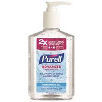 Purell Advanced Hand Sanitizer, Citrus, Clear, 8 oz, Pump Bottle