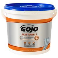 Gojo 6298-04 Fast Towel, Heavy Duty, 10 in L, 9 in W, 130 Count