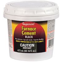 Imperial Furnace Cement Paste, Black, 16 oz Tub