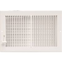 Imperial RG0289 Multi-Shutter Register, 5.25 in L x 11.25 in W, Steel, White