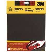 3M 9085 Sandpaper 400 Grit Super Fine Silicone Carbide Abrasive 11 in L 9 in W 5PK