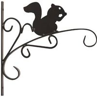 Landscapers Select Hanging Plant Bracket, 11 in L, 11.8 in H, Steel, Matte Black Finish
