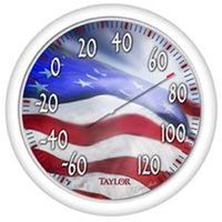 Taylor American Flag Thermometer, -60°F to 120°F (Model 6729)