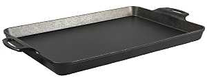 Lodge BW15BP Baking Pan, 19.06 in OAL, Iron, Black, 15.5x10 in Size