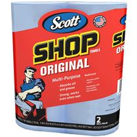 Scott 75040 Shop Towel, Paper, Blue 2/PK
