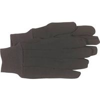 Boss B61061-S Work Gloves, Small, Straight Thumb, Slip-On Cuff, Brown SM PVC Dot Jersey Glove