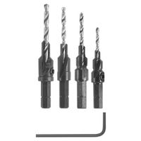 Bosch SP515 Screw Pilot Bit Set, 1/4 in Shank, Hex Shank