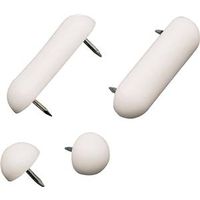 Plumb Pak Toilet Seat Bumper Set, Plastic, White (PP835-25)