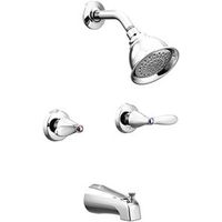 Moen Adler Series Tub and Shower Set, 1.75 GPM Showerhead, Diverter Tub Spout, 2 Handles