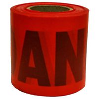 CH Hanson 16103 Barricade Safety Tape, 300 ft L, 3 in W, Red, Polyethylene 300 Red Danger Tape