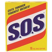 S.O.S 98018 Soap Pad 18CT Wool Soap Pad