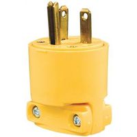 Eaton Wiring Devices 4409-BOX Electrical Plug, 2-Pole, 20A, 125V, NEMA 5-20R, Yellow