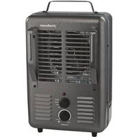 PowerZone BNS-15U3 Deluxe Portable Utility Heater, 120V, 1300/1500W, 2 Heating Stages, Gray