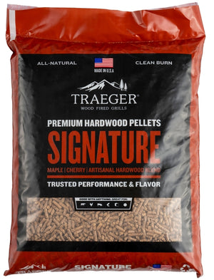 Traeger PEL331 Signature Blend Pellet, Hardwood, 20 lb Bag