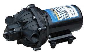 Everflo EF5500-BOX Diaphragm Pump, Polypropylene/Santoprene, 5.5 GPM, 12V
