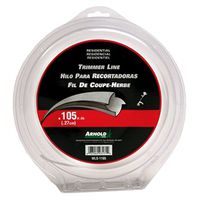 Arnold WLS-1105 Trimmer Line, 0.105 in Dia, 180 ft L, Nylon Trimmer Line