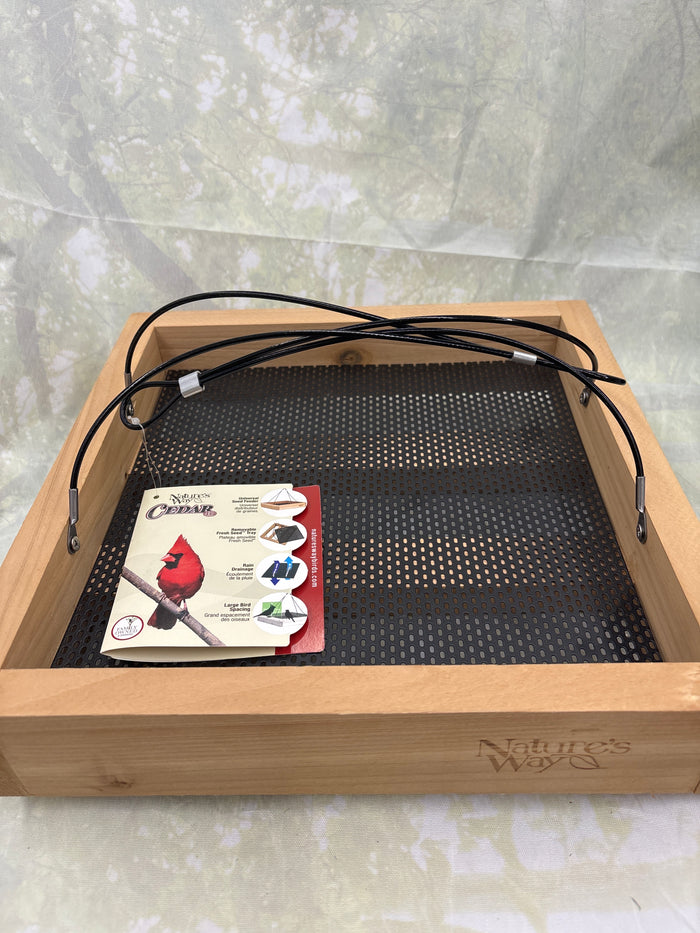 Cedar Tray Bird Feeder