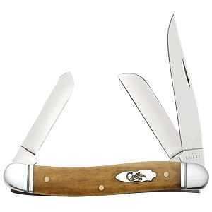Case XX 58185 Medium Stockman Pocket Knife, Clip, Sheepsfoot, Spey Blade, Antique Handle