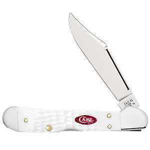 Case XX SparXX Series 60185 Pocket Knife, 2.72 in L Blade, Tru-Sharp Stainless Steel, White Handle