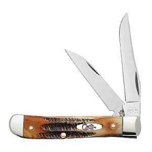Case 65305 Mini Trapper Knife, 2.7 in, 2.74 in L Blade, Tru-Sharp Surgical Stainless Steel, 2-Blade