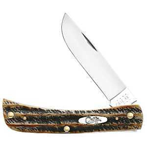 Case XX 65310 Sod Buster Jr Pocket Knife, 2.8 in L Blade, Stainless Steel, Jigged Handle