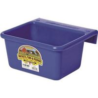 Little Giant MF6BLUE Hook Over Feeder, 6 Qt, DuraFlex Plastic, Blue