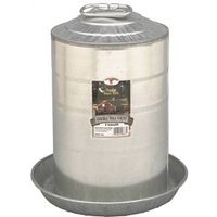 Little Giant 9833 Poultry Fount, 3 Gal Capacity, Galvanized Steel, Floor Mounting